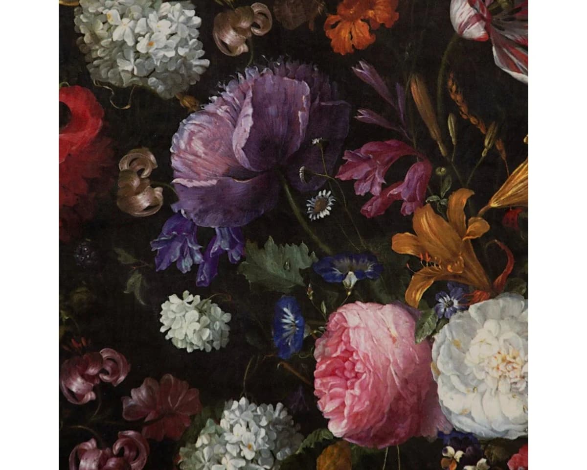 SCHÖNER LEBEN. Dekokissen Kissenhülle Samt Blumen Tulpen Pfingstrosen Grün Bunt - Bild 4