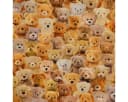 SCHÖNER LEBEN. Dekokissen Kissenhülle Teddybären Beige/Braun Bild 3