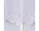 SCHÖNER LEBEN. Scheibengardine Meterware Voile Stickerei Ornamente weiß Bild 3