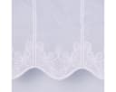 SCHÖNER LEBEN. Scheibengardine Meterware Voile Stickerei Ornamente weiß Bild 5