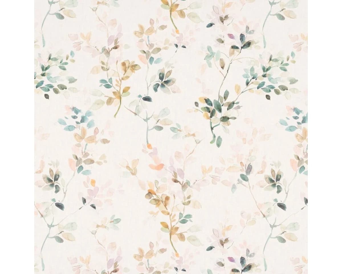 SCHÖNER LEBEN. Kissenhülle Blätterzweige Blüten Weiß Pastell - Bild 3