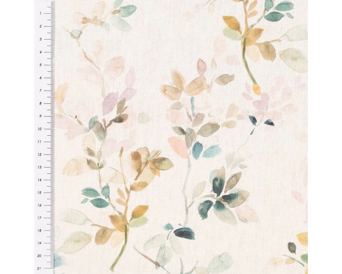 SCHÖNER LEBEN. Kissenhülle Blätterzweige Blüten Weiß Pastell - Bild 5