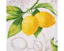 SCHÖNER LEBEN. Dekokissen Kissenhülle Baumwolle Citron Zitronen weiß grün Bild 4