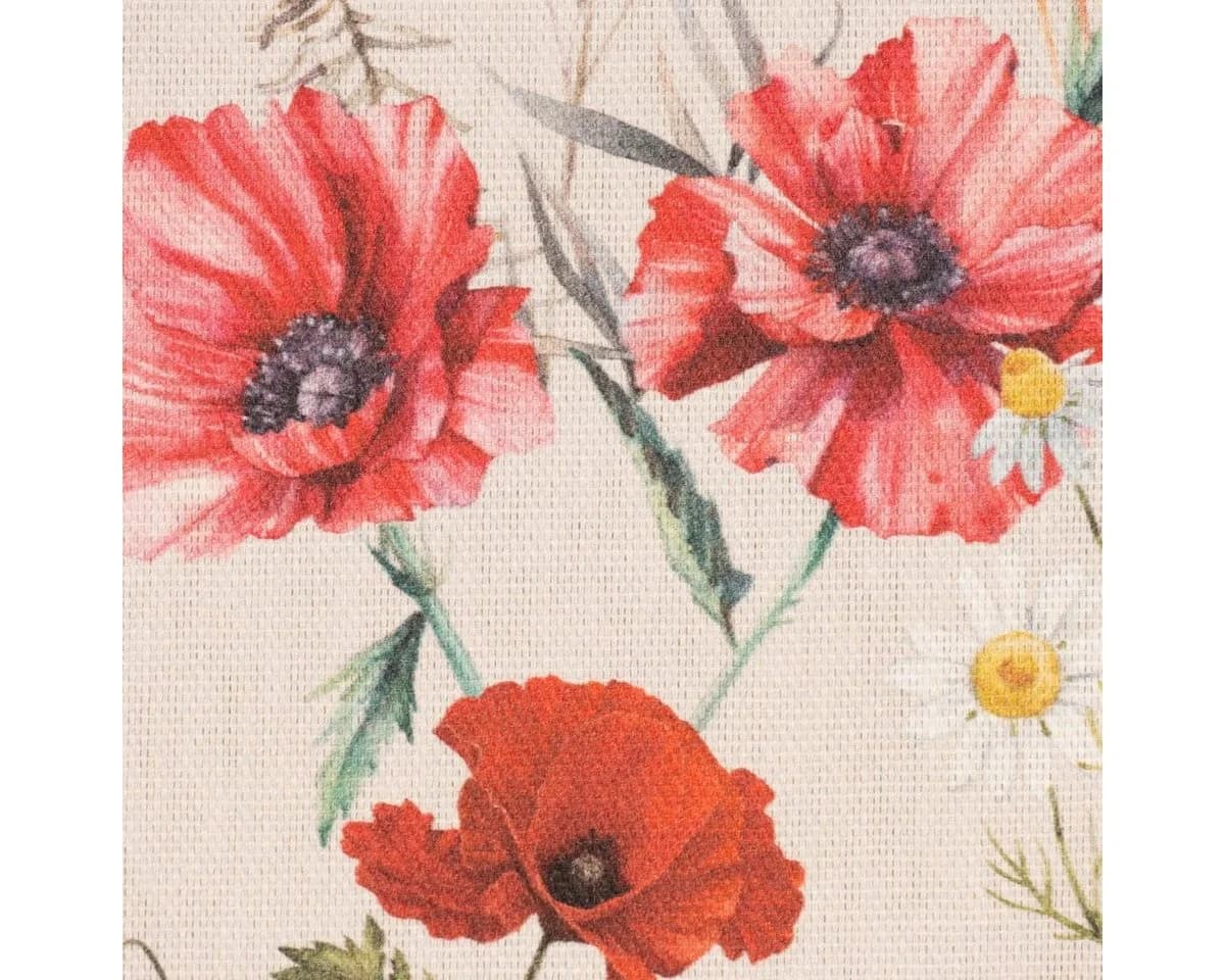SCHÖNER LEBEN. Tischläufer Poppy Mohnblumen Kamille Getreide Digitaldruck - Bild 3