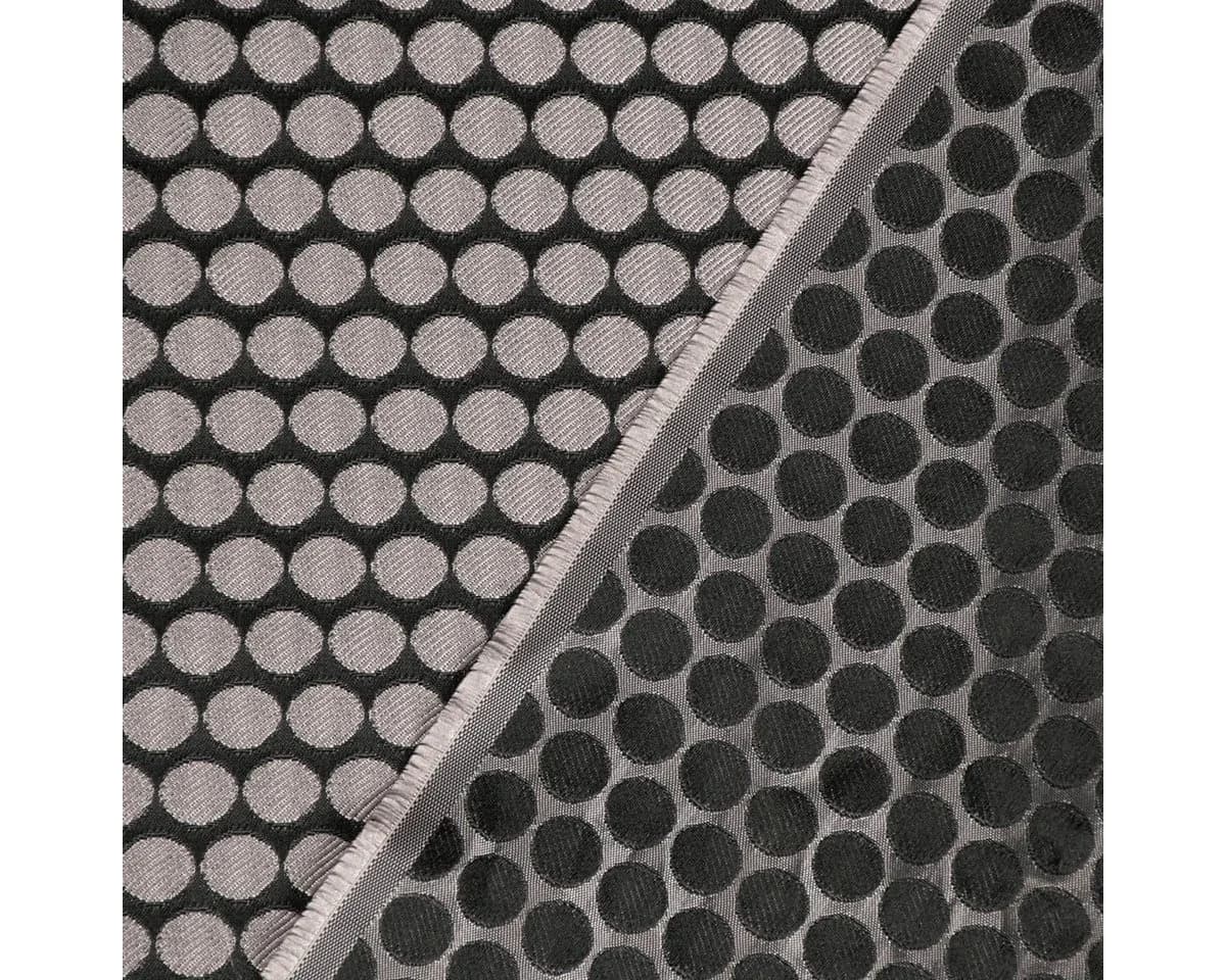 SCHÖNER LEBEN. Tischläufer Jacquard Punkte schwarz silbergrau - Bild 5