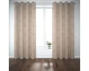 SCHÖNER LEBEN. Vorhang Jacquard Hirschkopf beige braun blickdicht Ösen Bild 1
