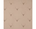SCHÖNER LEBEN. Vorhang Jacquard Hirschkopf beige braun blickdicht Ösen Bild 4