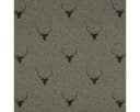 SCHÖNER LEBEN. Dekokissen Kissenhülle Hirschkopf Grün Jacquard Bild 4
