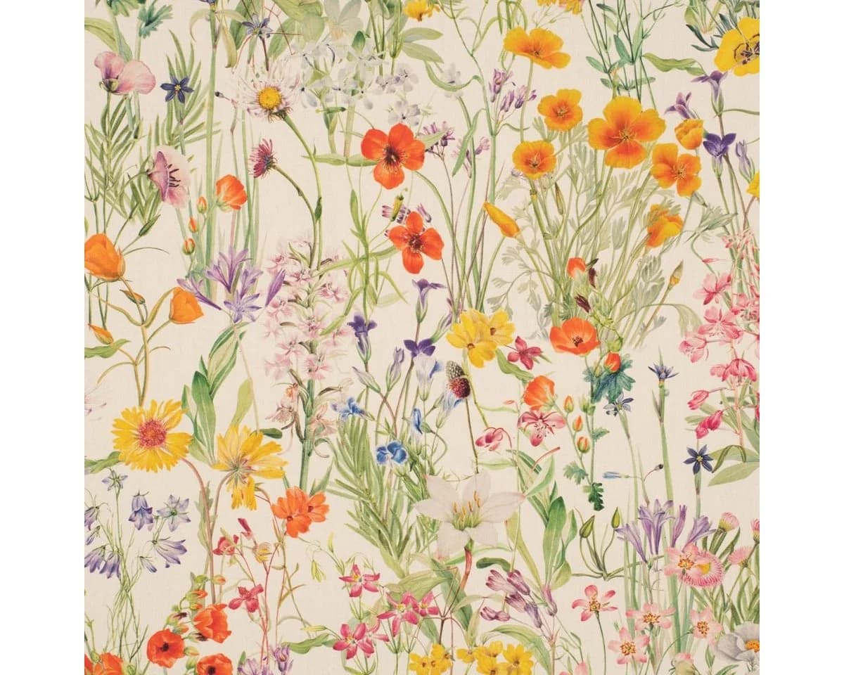 SCHÖNER LEBEN. Abwaschbare Tischdecke Feldblumen Bunt Polyacryl