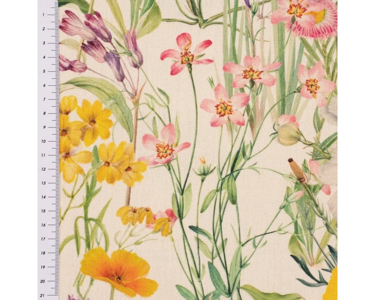 SCHÖNER LEBEN. Abwaschbare Tischdecke Feldblumen Bunt Polyacryl - Bild 4