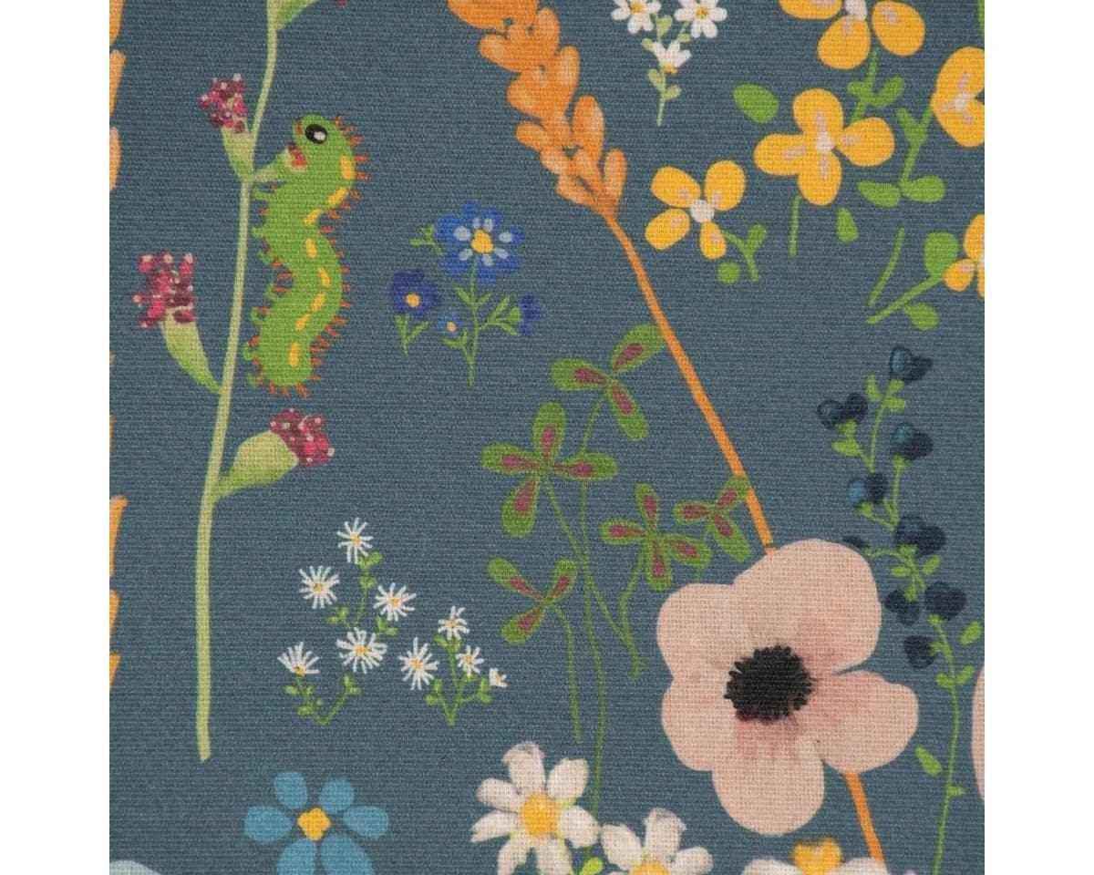 SCHÖNER LEBEN. Tischdecke Blumen Vögel Blau Abwaschbar - Bild 3