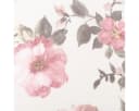 SCHÖNER LEBEN. Gardinenstoff Meterware Leinenoptik Ecru Rosa Rosenprint Bild 4