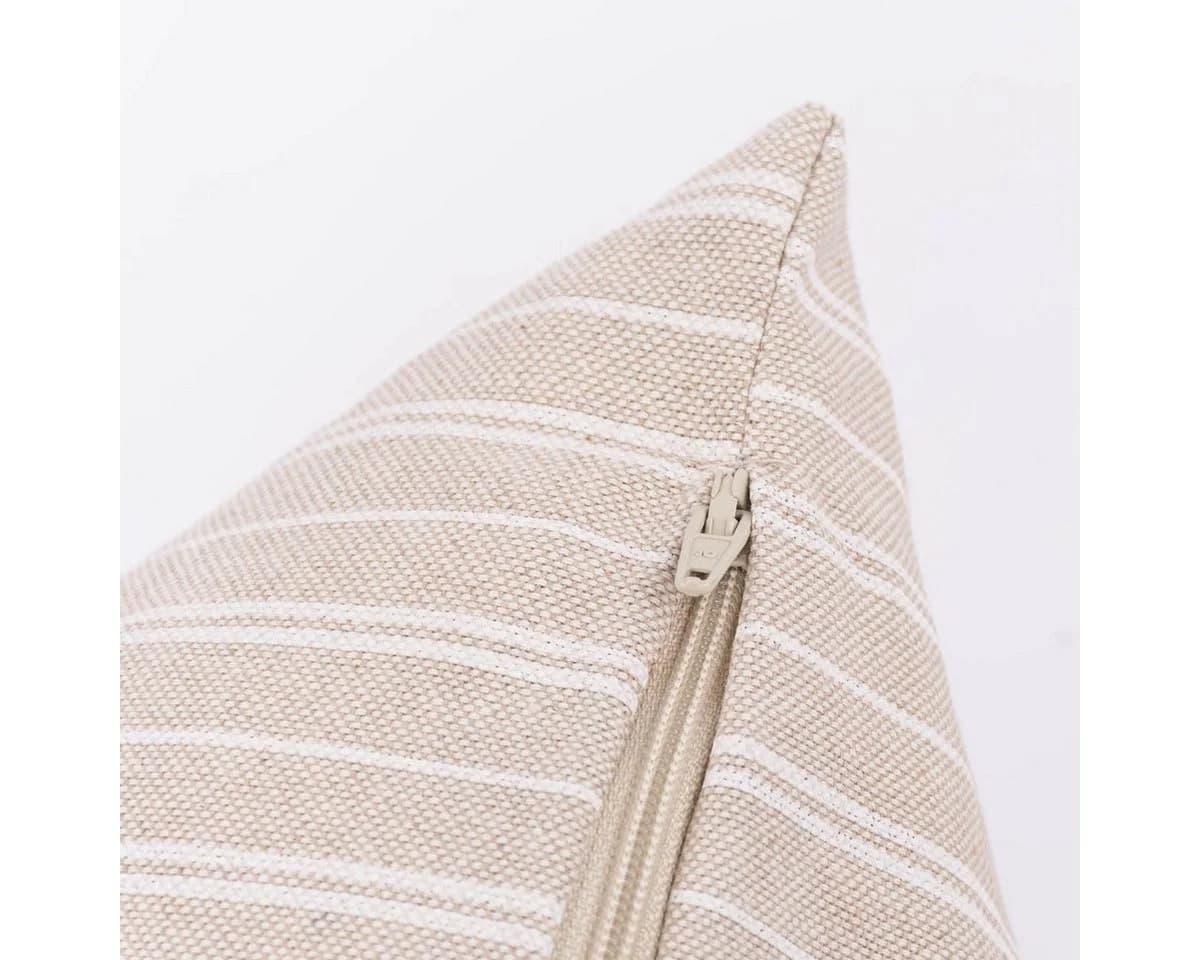 SCHÖNER LEBEN. Dekokissen Kissenhülle Basic Stripe Streifen natur - Bild 5