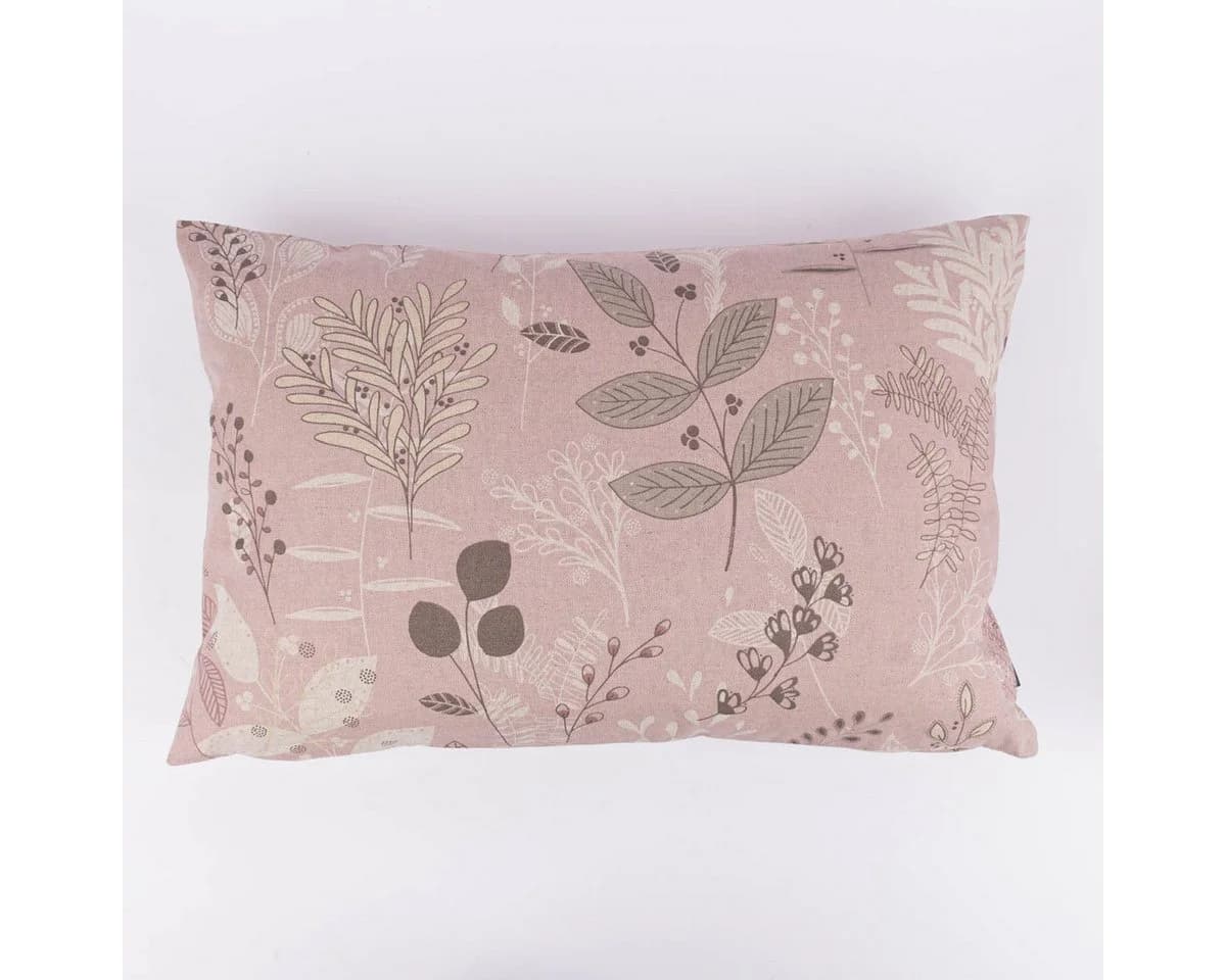 SCHÖNER LEBEN. Dekokissen Kissenhülle Soft Calming Leaves rosa - Bild 3