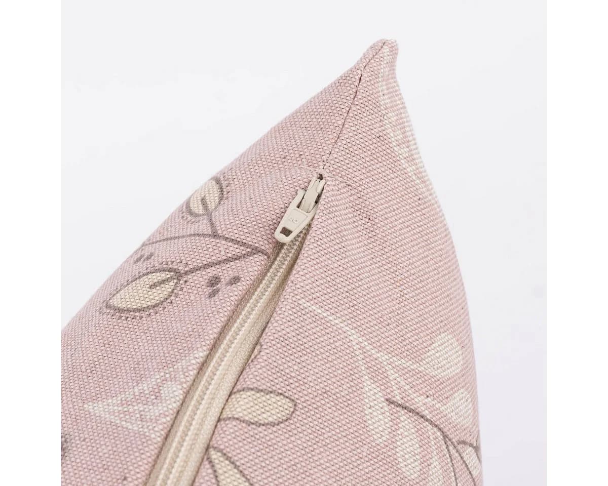SCHÖNER LEBEN. Dekokissen Kissenhülle Soft Calming Leaves rosa - Bild 5