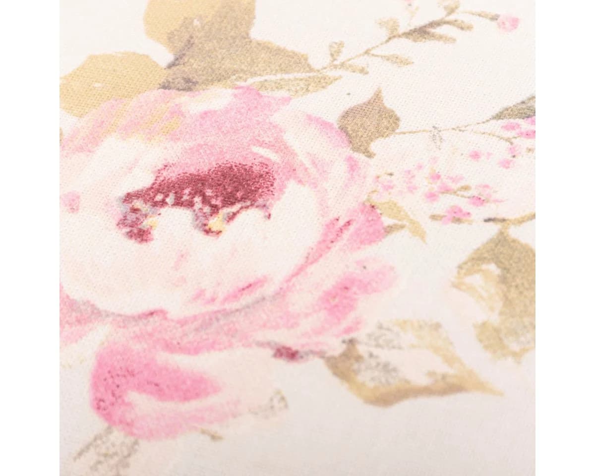 SCHÖNER LEBEN. Dekokissen Kissenhülle Classic Painted Rose ecru rosa - Bild 4