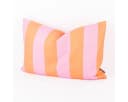 SCHÖNER LEBEN. Dekokissen Kissenhülle Streifen Orange Pink Bild 1