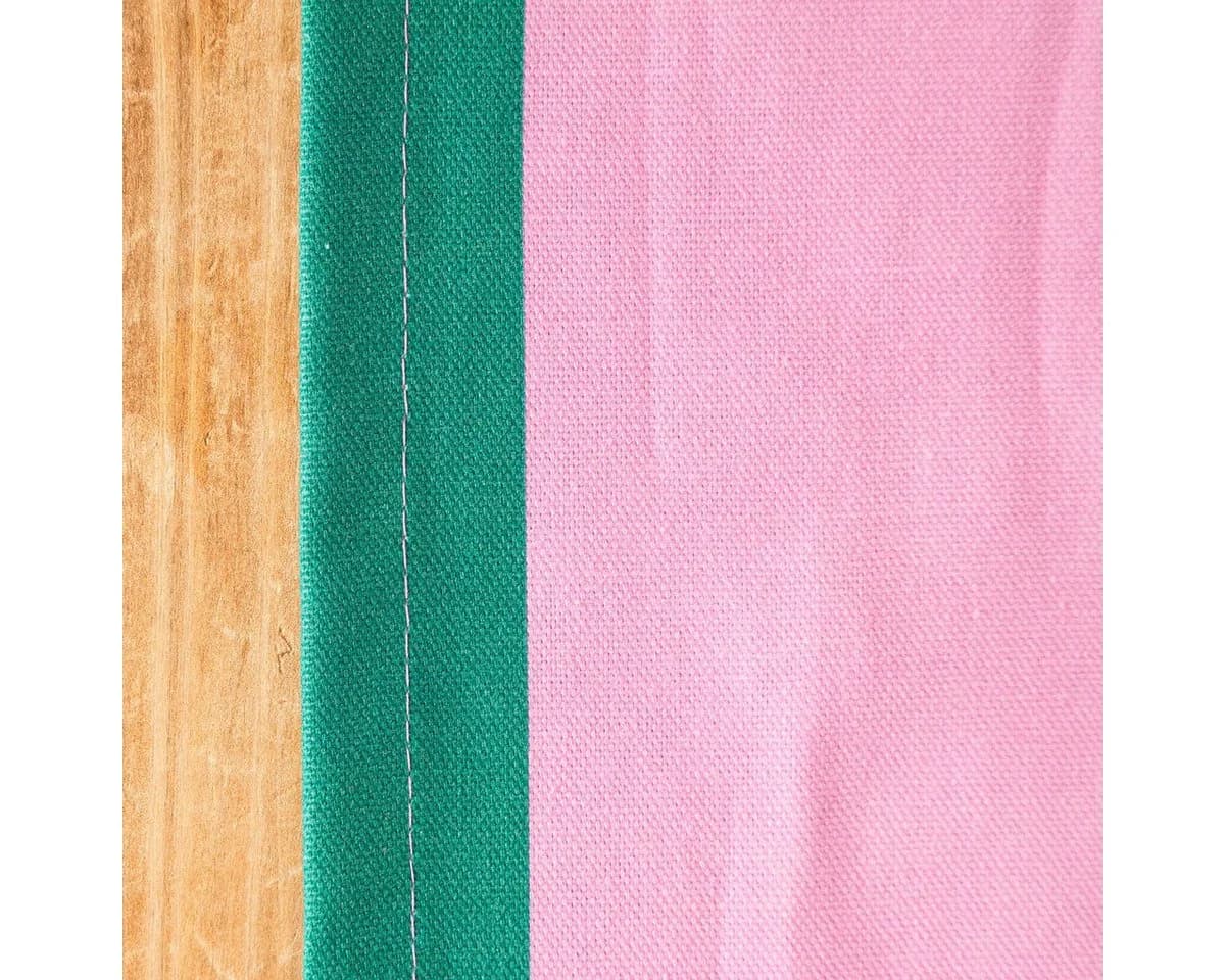 SCHÖNER LEBEN. Tischläufer Streifen Dunkelgrün Pink Digitaldruck - Bild 3