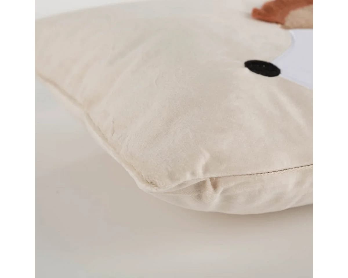 SCHÖNER LEBEN. Fellkissen Kuschelkissen Igel beige - Bild 4