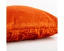 SCHÖNER LEBEN. Kuschelkissen Plüsch & Velours Orange 45x45cm Bild 3