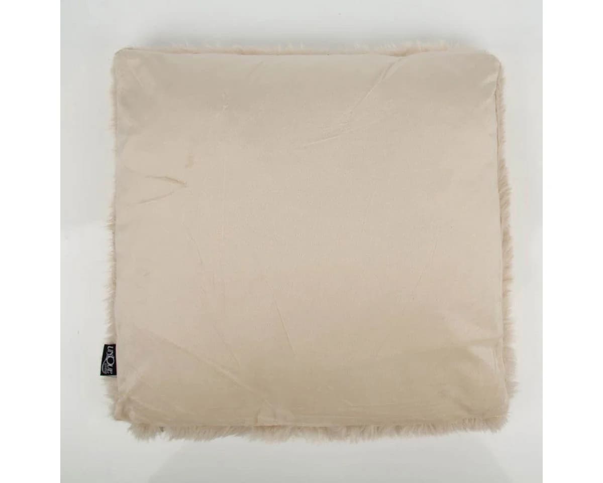 SCHÖNER LEBEN. Kuschelkissen Plüsch & Velours dove white 45x45cm - Bild 4