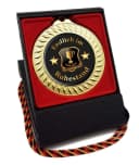 RAHMENLOS® Metallschild Medaille, Orden, Ruhestand Geschenk mit Geschenkbox und Kordel Bild 2