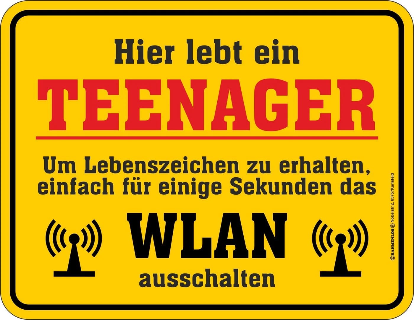 RAHMENLOS® Metallschild Deko Blechschild Geschenkidee - Bild 2