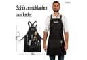 BLACK FOREST FOX Grillschürze Canvas Schwarz COMFORT Bild 4