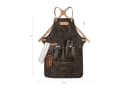 BLACK FOREST FOX Grillschürze BUTCHER Leder Schürze Antik Schwarz Bild 1