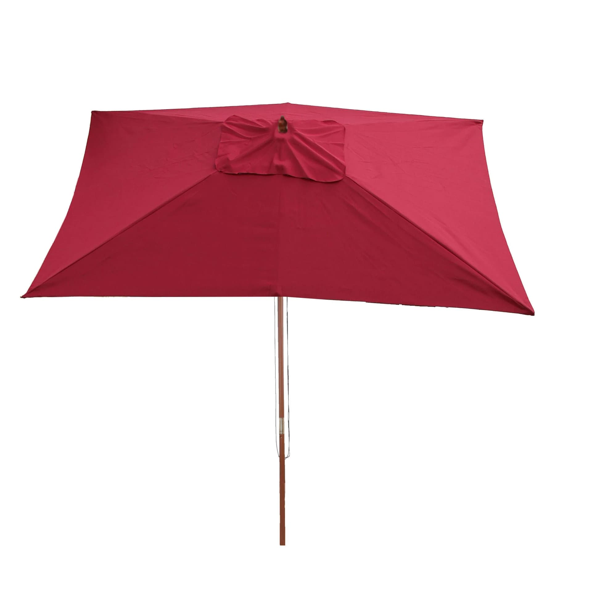 MCW Sonnenschirm Lissabon Bordeaux 2x3m Polyester Holz - Bild 2