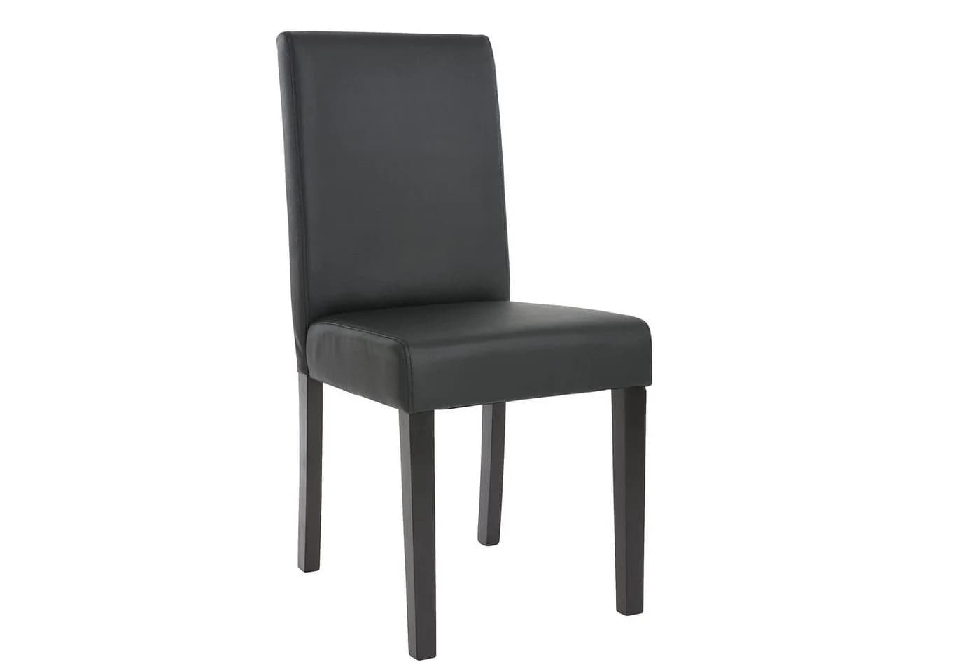 MCW 4er-Set Esszimmerstuhl Littau Kunstleder Schwarz Matt - Bild 4