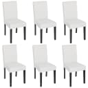 MCW 6er-Set Esszimmerstuhl Littau Kunstleder Weiß Matt Bild 2