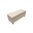 MCW Sitzbank Arezzo mit Stauraum Creme Leder Bild 1