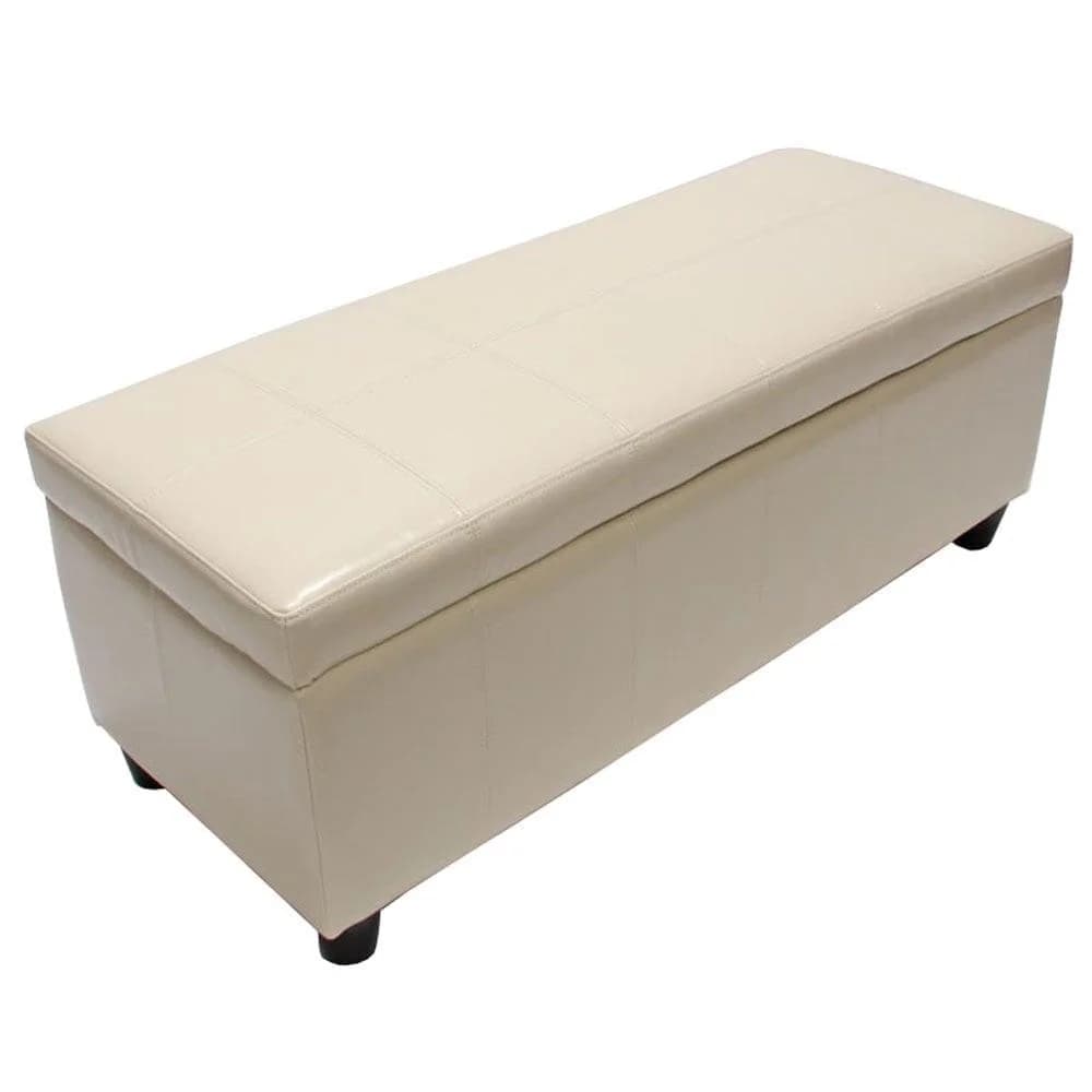 MCW Sitzbank Arezzo mit Stauraum Creme Leder - Bild 2