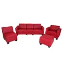 Couch-Garnitur Moncalieri 3-1-1-1 Rot Bild 2