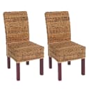 MCW Esszimmerstuhl Loiret Korbgeflecht 2er Set Hell Bild 2