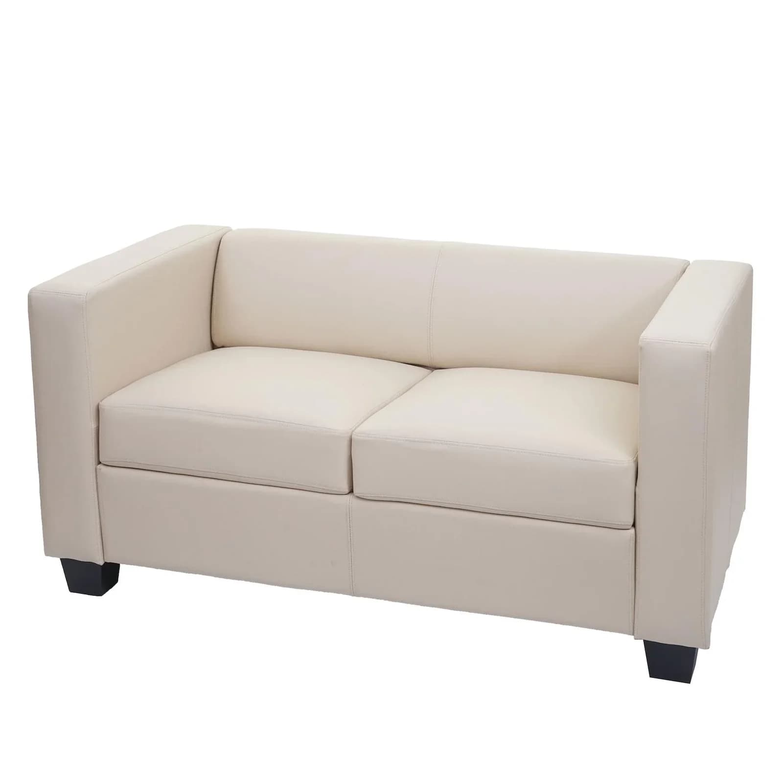 MCW 2er Sofa Lille Kunstleder Creme