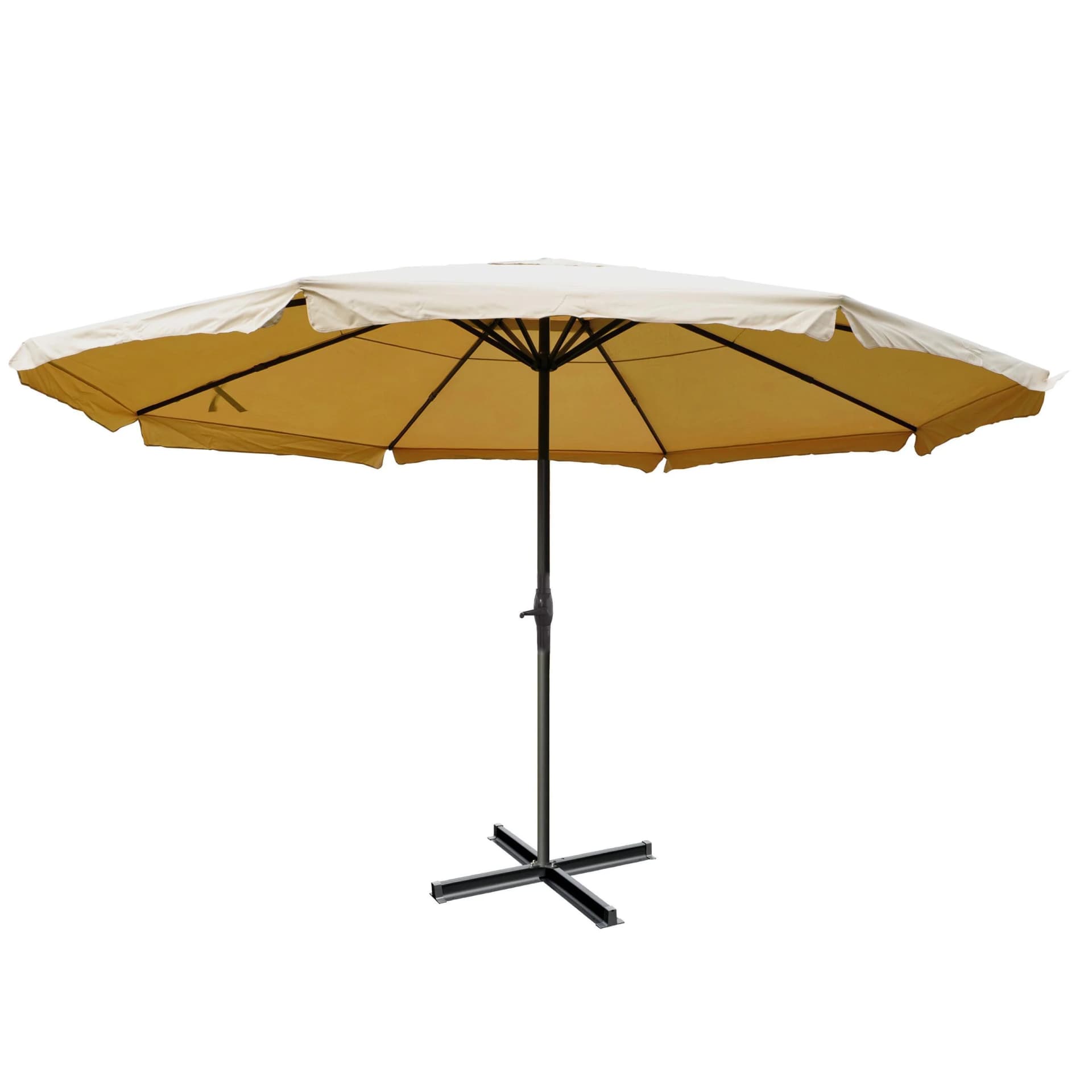 MCW Sonnenschirm Carpi Pro 5m Creme Polyester Aluminium - Bild 2
