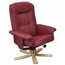 MCW Relaxsessel Fernsehsessel Kunstleder Bordeaux Drehbar Bild 2