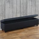 MCW Sitzbank Arezzo XXL mit Stauraum in Schwarz Matt Bild 1