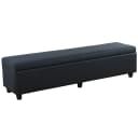 MCW Sitzbank Arezzo XXL mit Stauraum in Schwarz Matt Bild 2