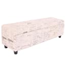 MCW Aufbewahrungs-Truhe Kriens Sitzbank Stoff Creme Bild 2