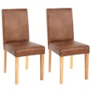 MCW 2er-Set Esszimmerstuhl Littau Kunstleder Helle Beine Bild 1