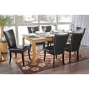 MCW 6er-Set Esszimmerstuhl Chesterfield Edinburgh Kunstleder Schwarz Helle Beine Bild 1