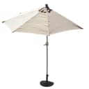 MCW Sonnenschirm halbrund Lorca UV 50+ Creme mit Kurbel Bild 2