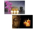 MCW LED-Leinwandbild Buddha mit Timer und Holzrahmen Bild 2