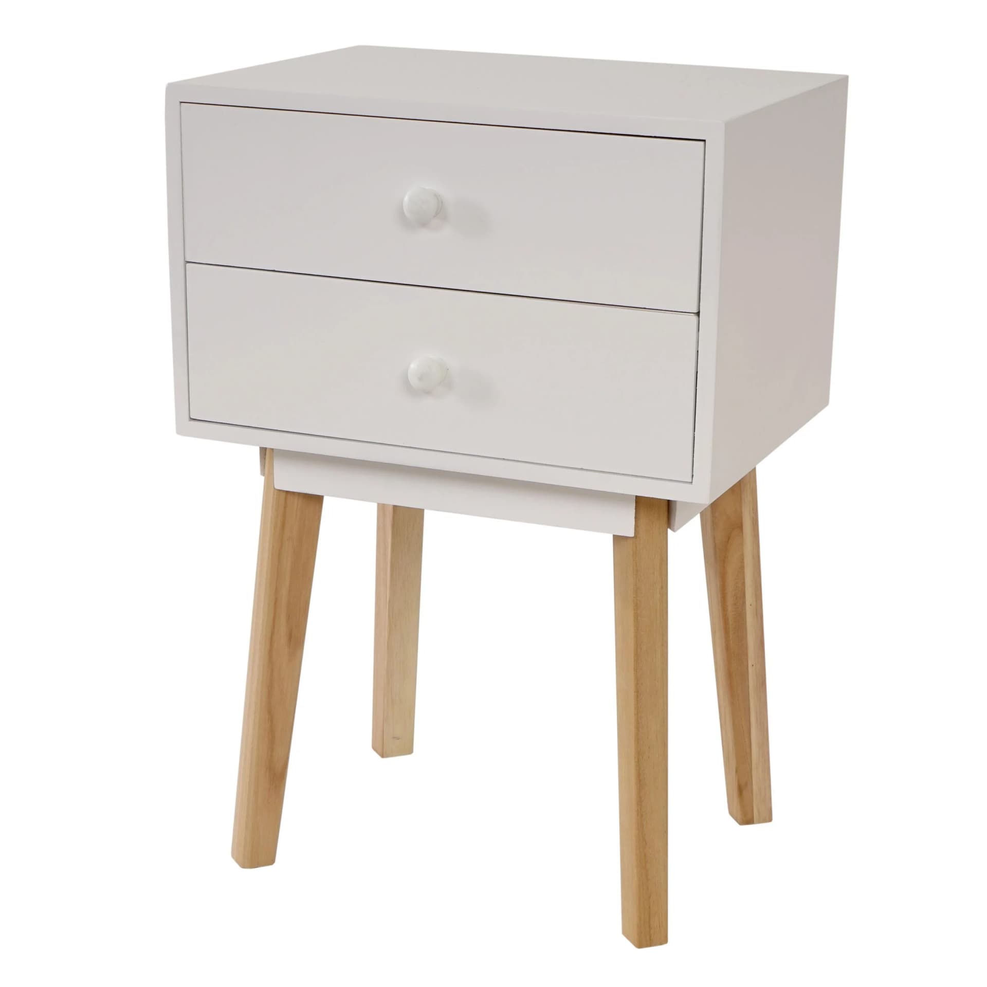 MCW Kommode Vaasa T271 Retro-Design Weiß Schublade - Bild 2