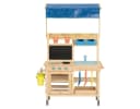 Playtive Outdoor-Spielküche Matschküche Holz mit Dach & Zubehör Bild 2