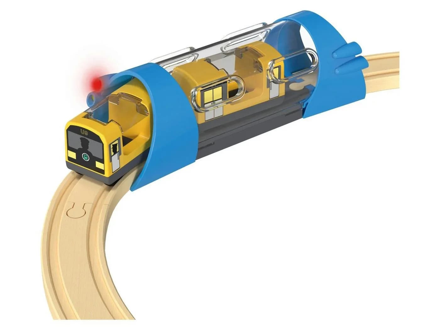 lupilu Spielzeug-Eisenbahn City Express 51-tlg. Holz mit Licht & Sound - Bild 3