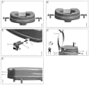 DocMed Toilettensitzerhöhung 10 cm Weiß Versiegelte Form Bild 1